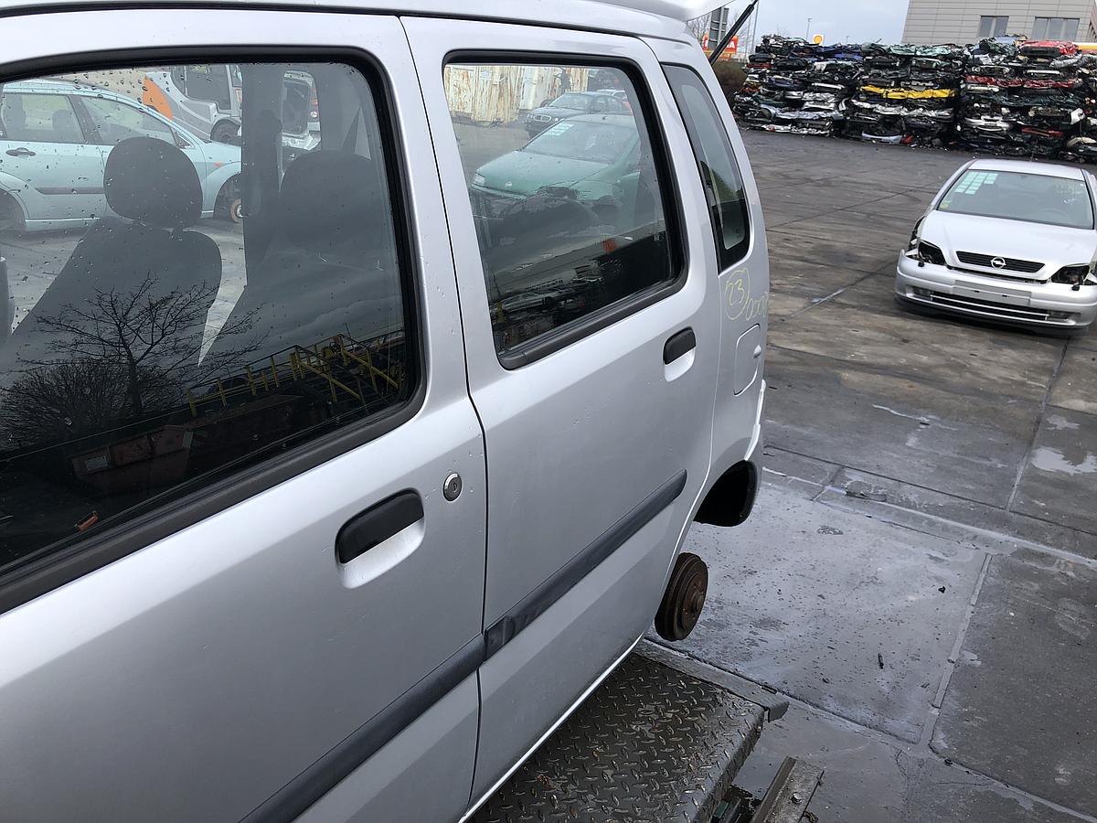 Opel Agila A org Tür hinten links für man Fensterheber Z157 Starsilber Bj 2004