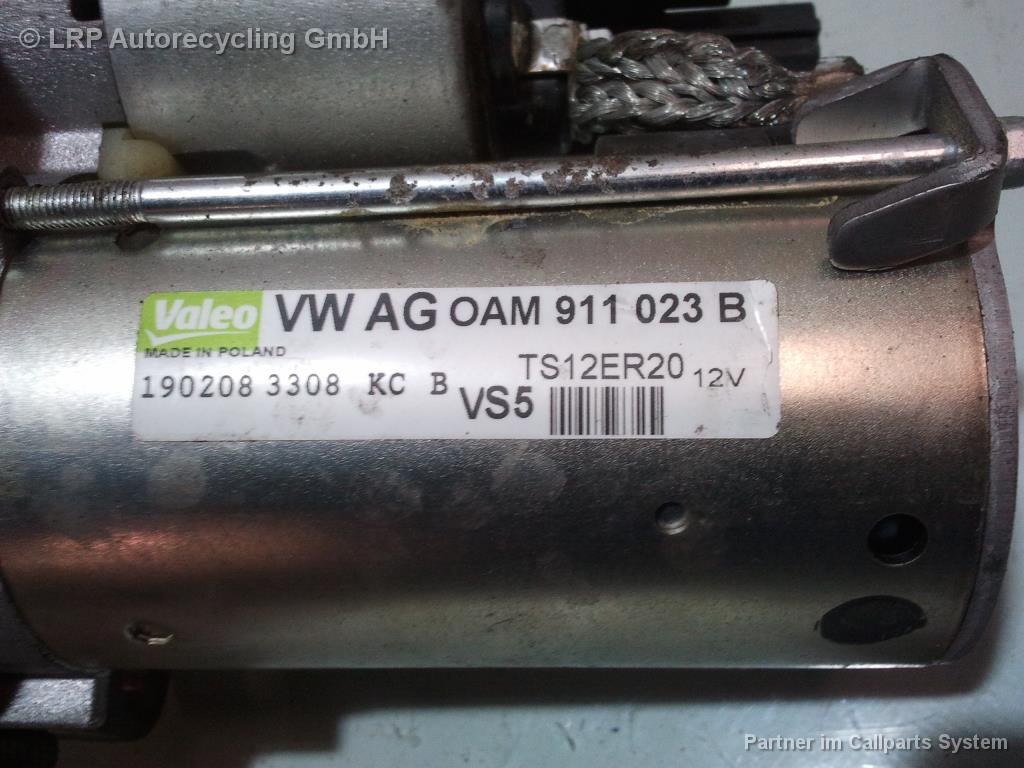 VW Golf 6 Variant AJ5 Anlasser Starter 0AM911023B TS12ER20 VALEO BJ2009