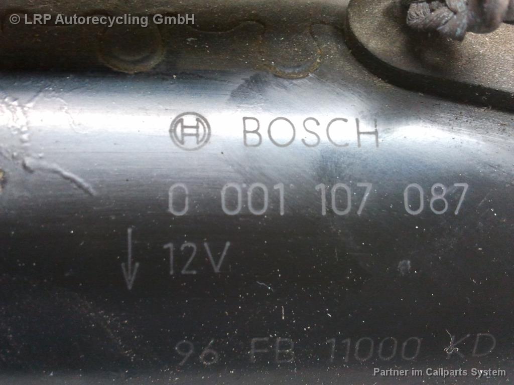 Ford Fiesta 4 JAS BJ2001 original Anlasser Starter 1.25 55kw DHF 0001107087 BOSCH