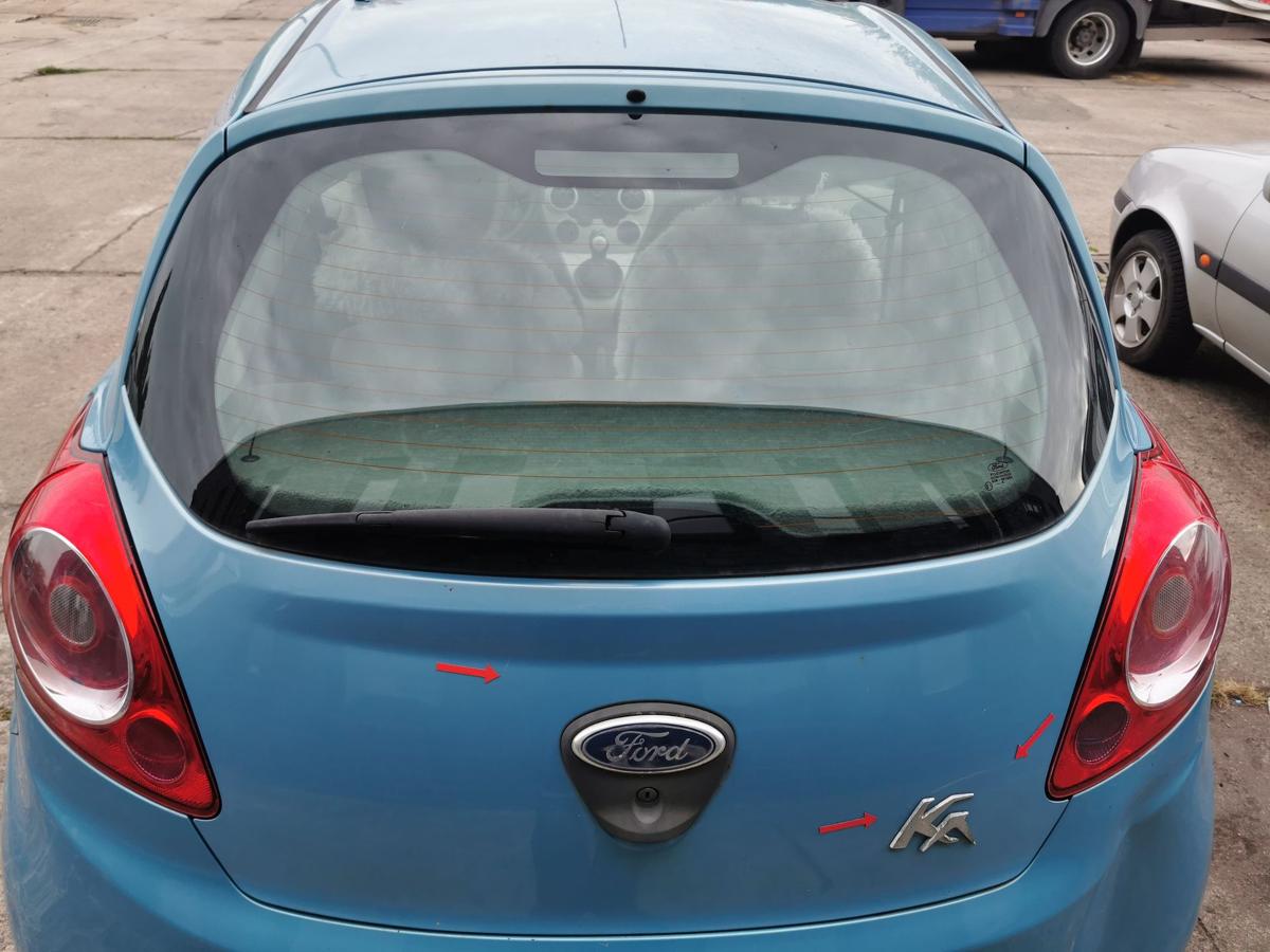 Ford KA RU8 Heckklappe Klappe Deckel hinten mit Scheibe Scuba Blau ROHBAU