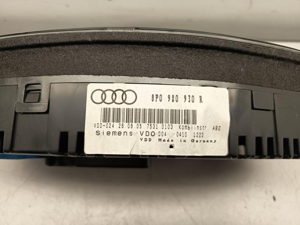 Audi A3 8P orignal Kombiinstrument Tacho 8P0920930R Baujahr 2005