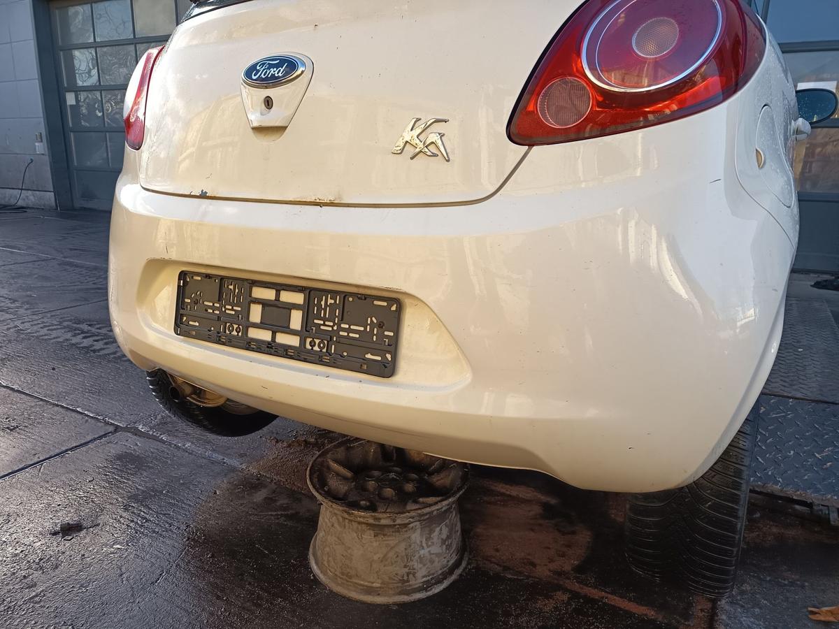 Ford KA RU8 orig Sto&szlig;f&auml;nger hinten Sto&szlig;stange Crystal Wei&szlig; Bj 2009