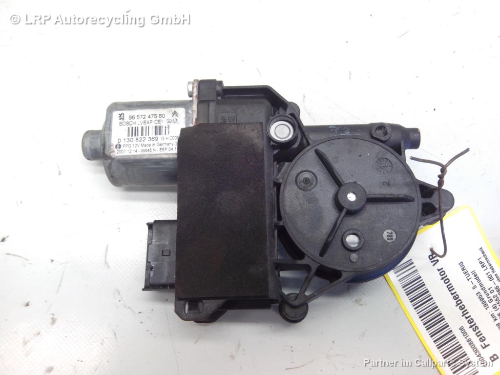 Peugeot 308 BJ2008 Motor Fensterheber Tür vorn rechts 9657247580 Bosch 0130822369