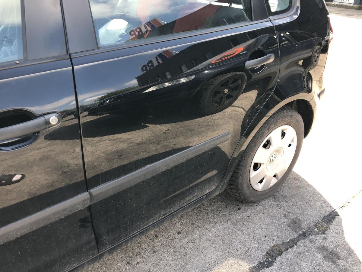 VW Polo 9N3 T&uuml;r hinten links Fondt&uuml;r im Rohbau L041 Brillantschwarz