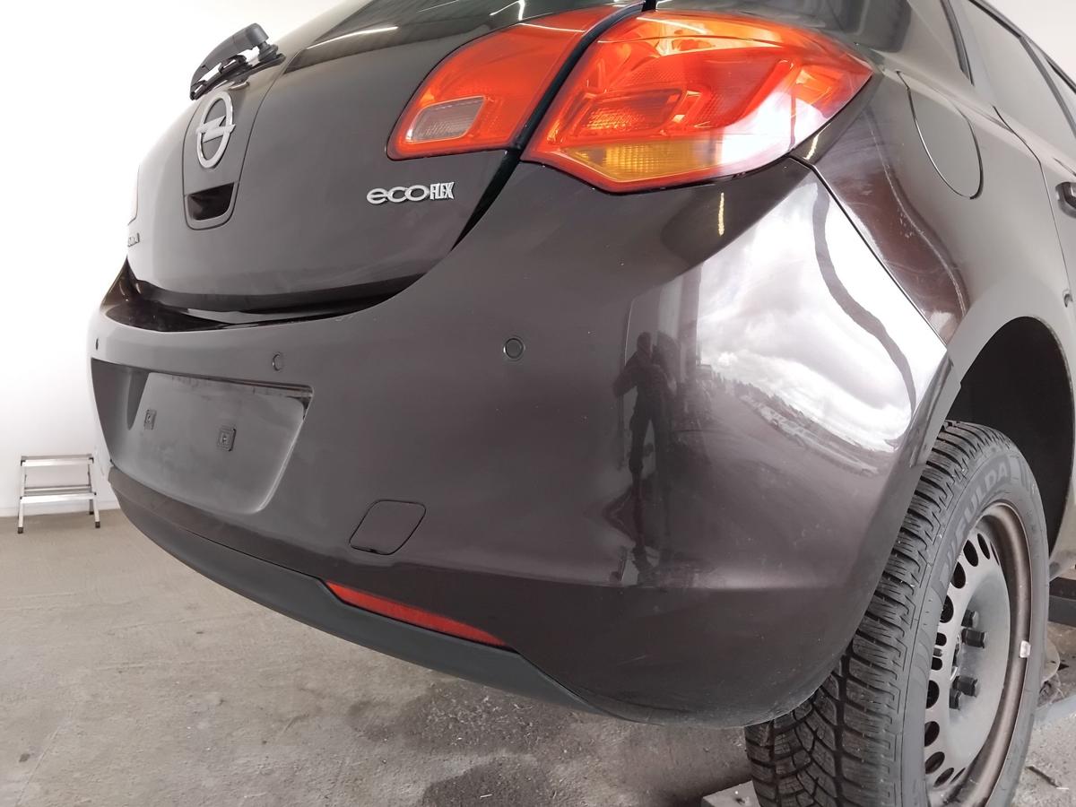 Opel Astra J Flie&szlig;heck orig Sto&szlig;f&auml;nger Sto&szlig;stange hinten PDC BJ2012 Z41C mahagonibraun