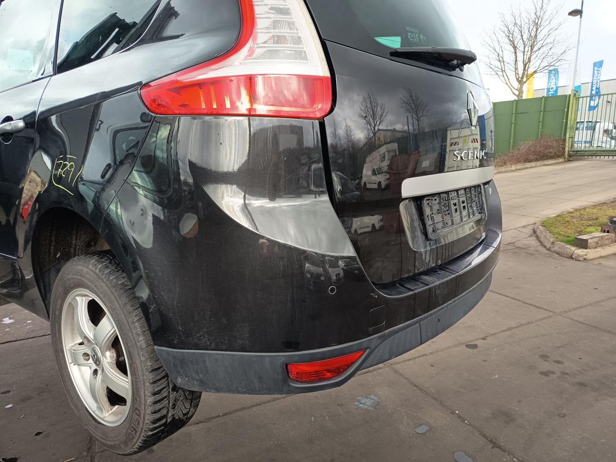 Renault Grand Scenic 3 orig Sto&szlig;stange F&auml;nger hinten Heck 676 Perlschwarz Bj2009