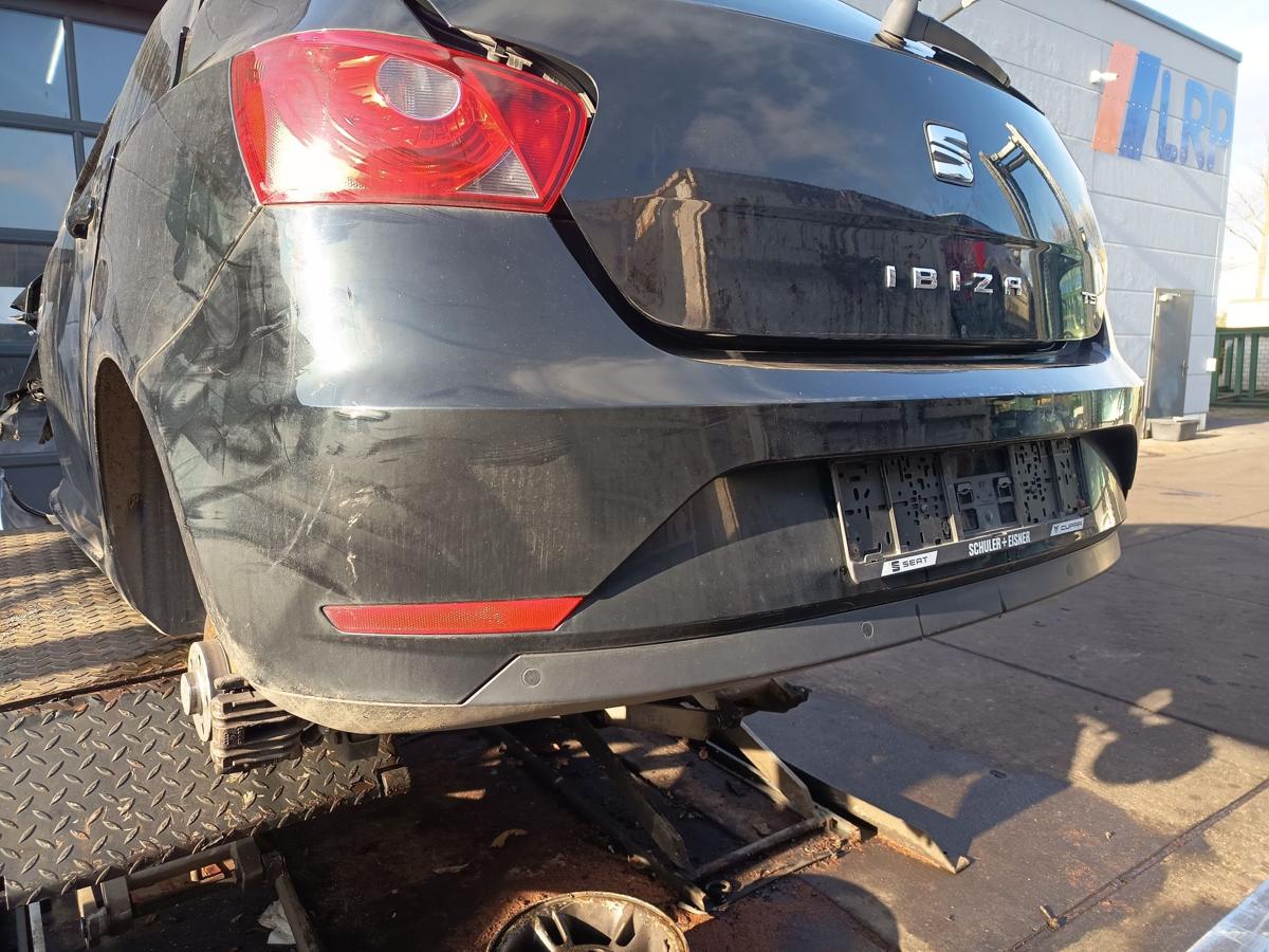 Seat Ibiza 6J orig Sto&szlig;stange hinten Sto&szlig;f&auml;nger 5trg LY9T Schwarz Facelift ab12