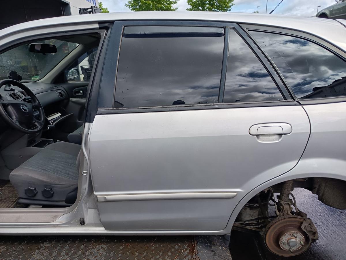 Mazda 323f VI original Tür hinten links Fond 22V Satinsilber Bj 2002