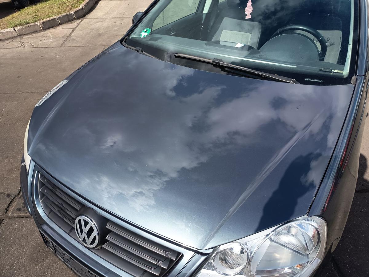 VW Polo 9N3 original Motorhaube Klappe Deckel vorn Front C7V Anthrazitblau Bj 07