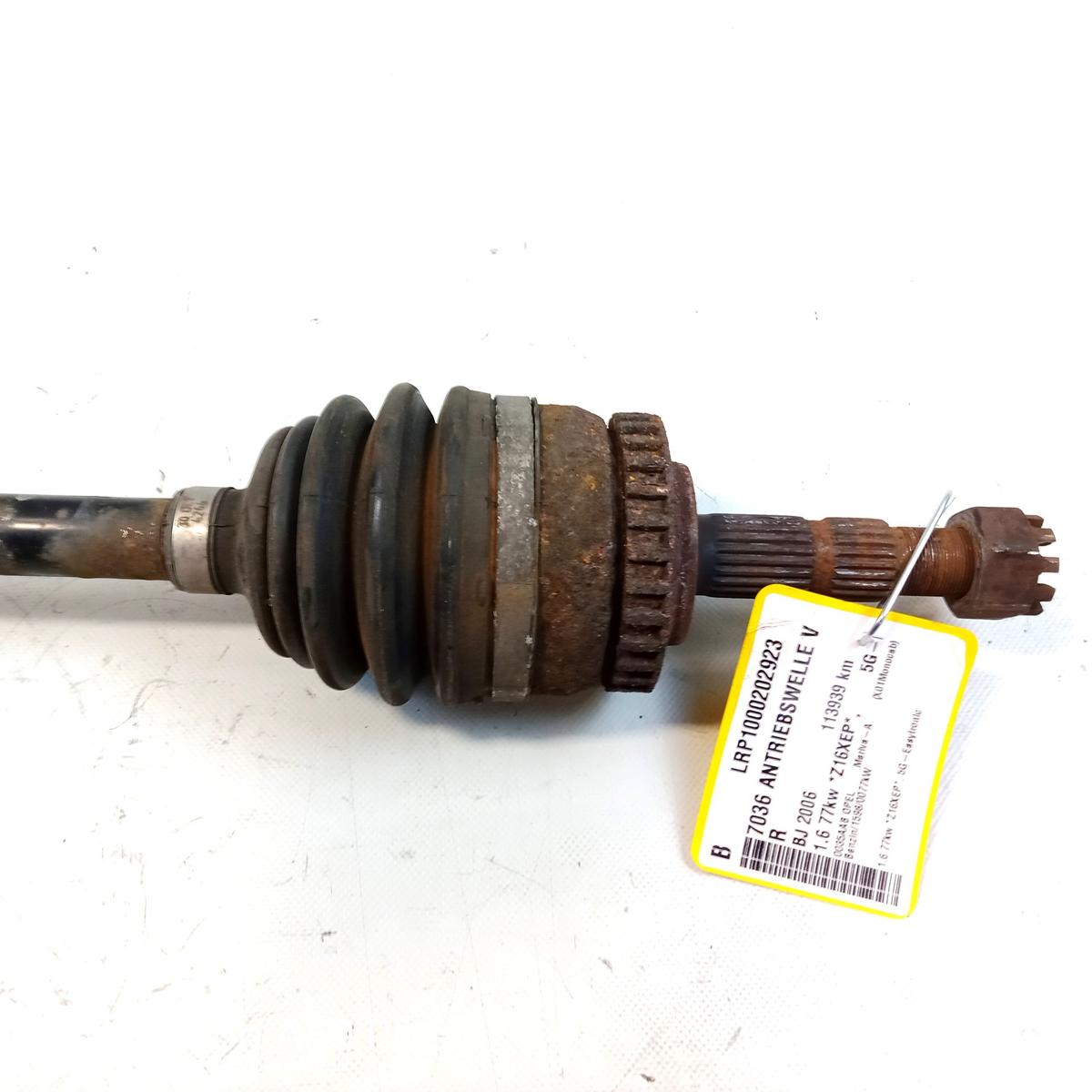 Opel Meriva A orig Antriebswelle Gelenkwelle vorn rechts 1.6 77kw Z16XEP BJ2006