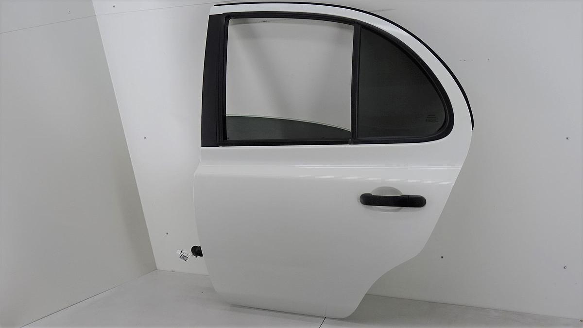 Nissan Micra K12 Bj2009 Tür hinten links in 326 Super White 5 Türig