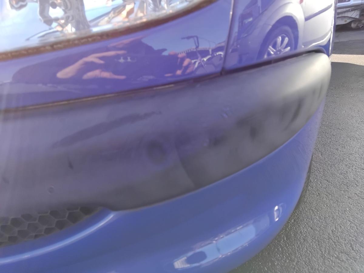 Peugeot 206 Facelift orig Sto&szlig;stange Sto&szlig;f&auml;nger vorn EGJ Blau Santorin BJ2005