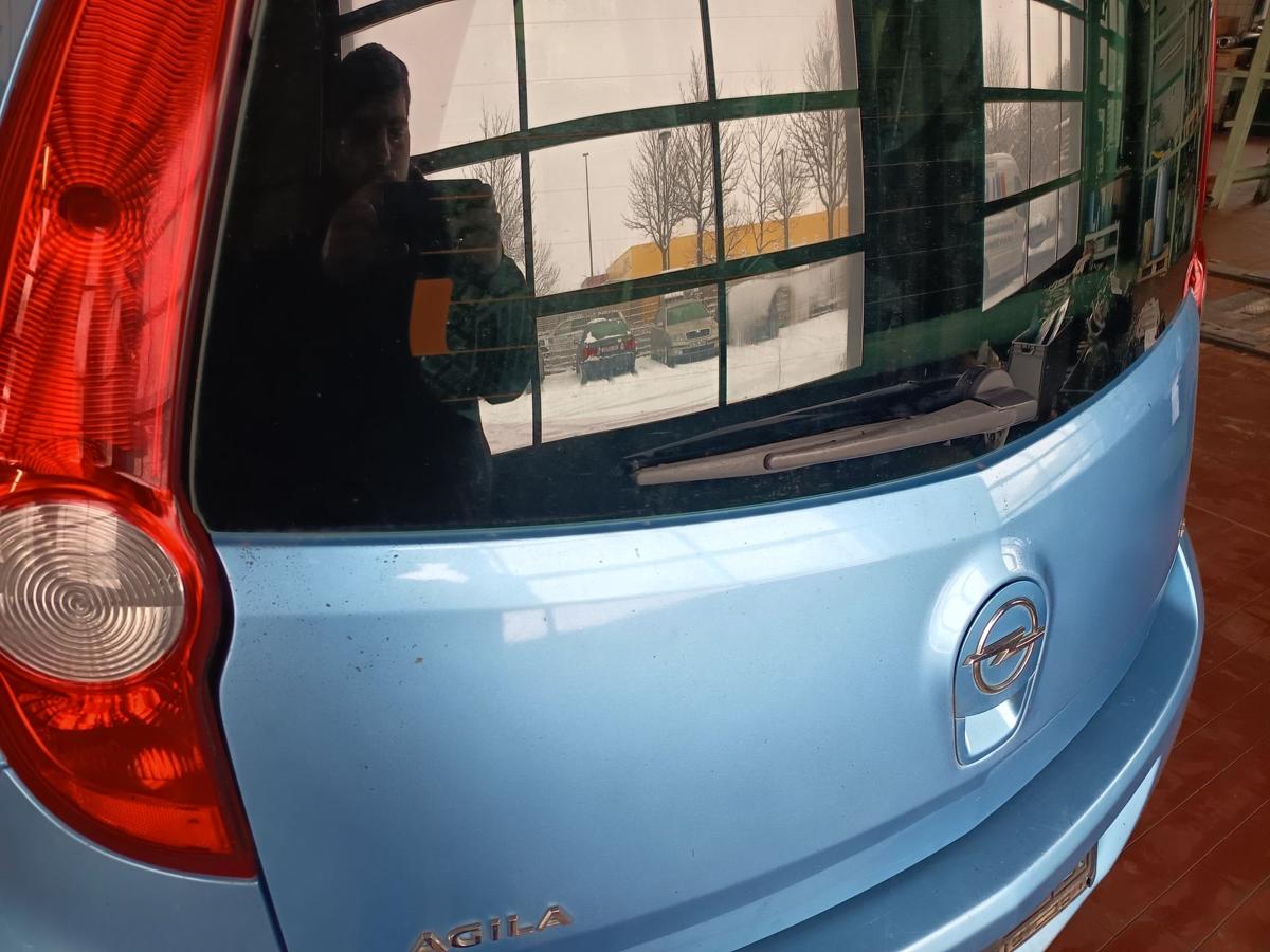 Agila B original Heckklappe mit Scheibe Deckel hinten GBW Marokkoblau Bj 2008