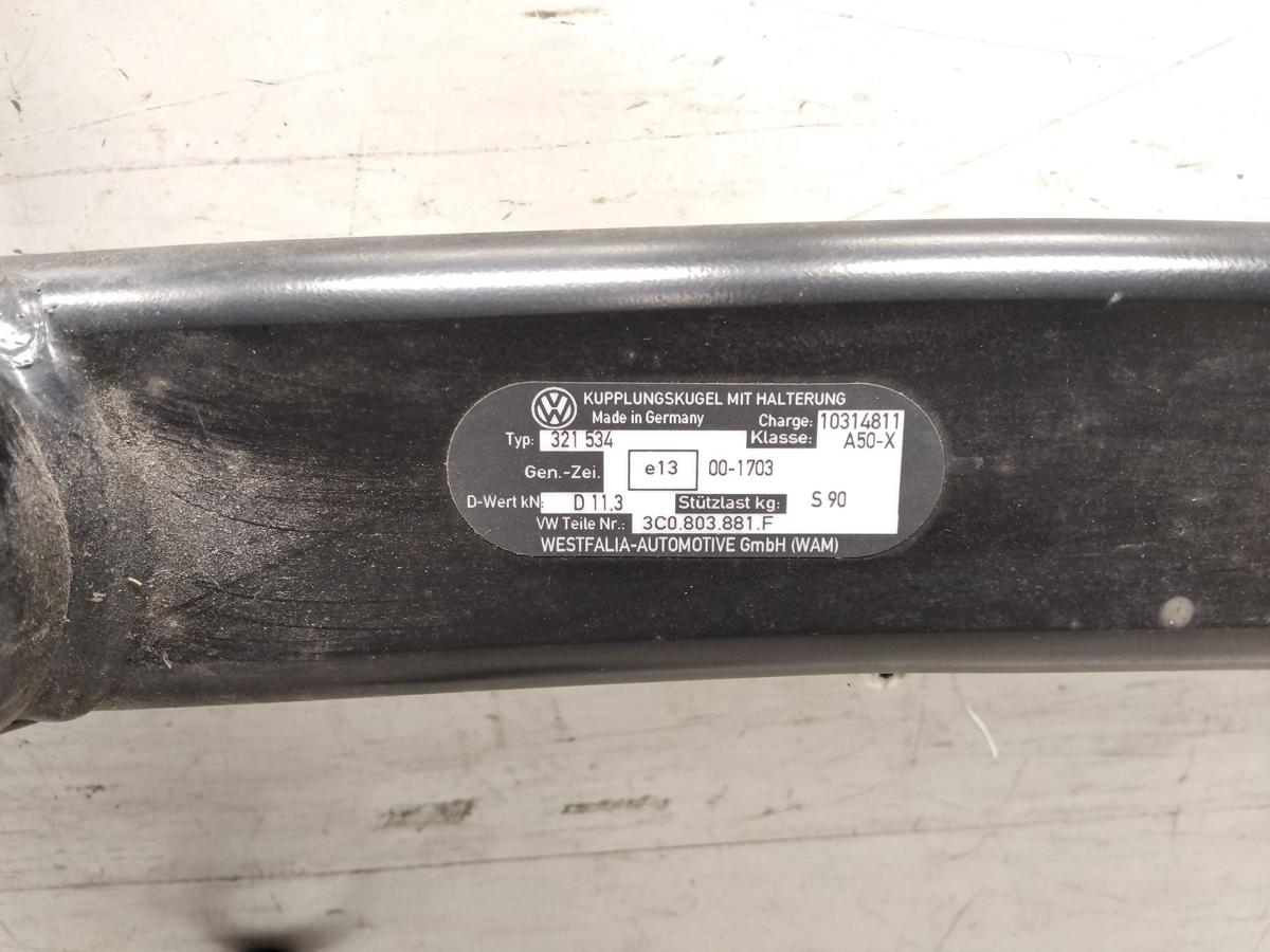 VW Passat 3C B6 Limousine Anhängerkupplung abnehmbar BJ2009 Westfalia 13polig