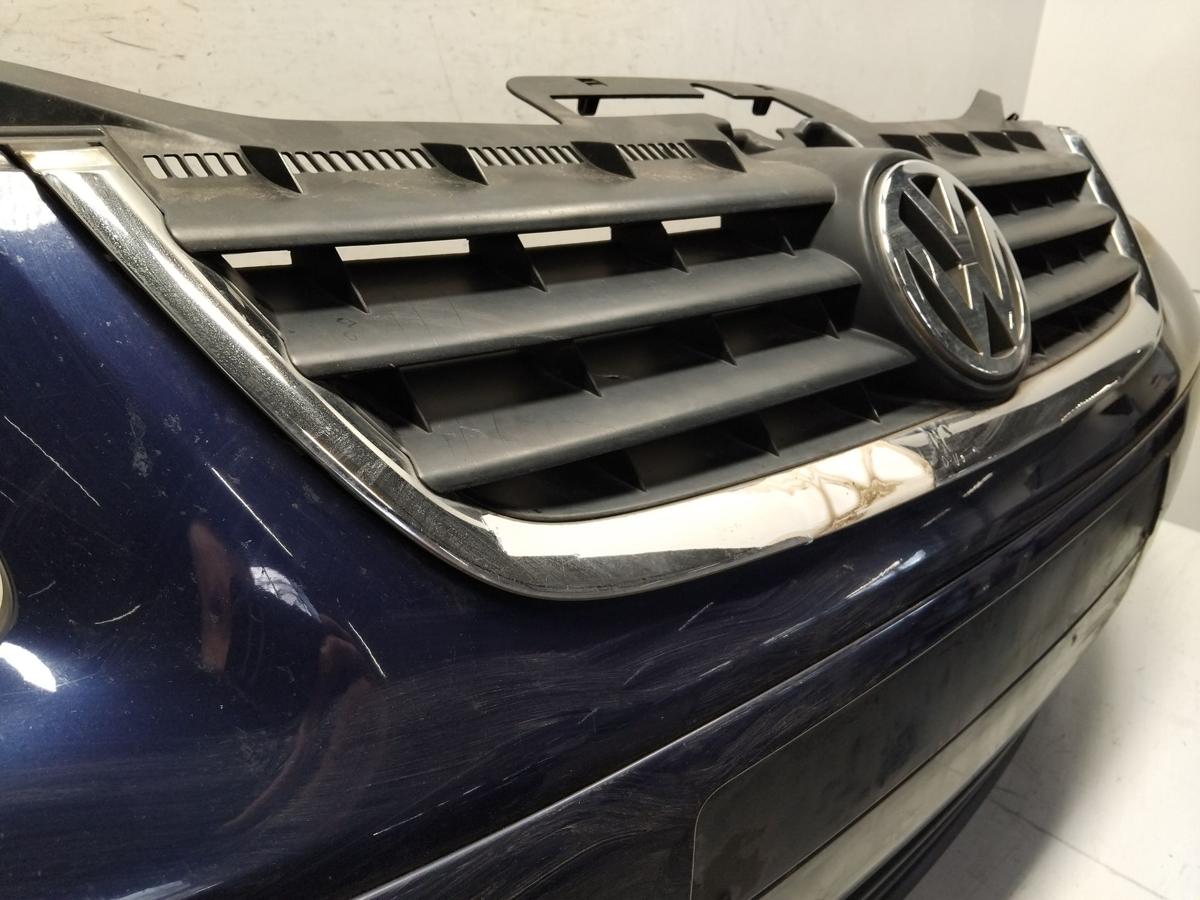 VW Touran 1T original Sto&szlig;f&auml;nger Sto&szlig;stange vorn LB5N Indigoblau Metallic BJ2003