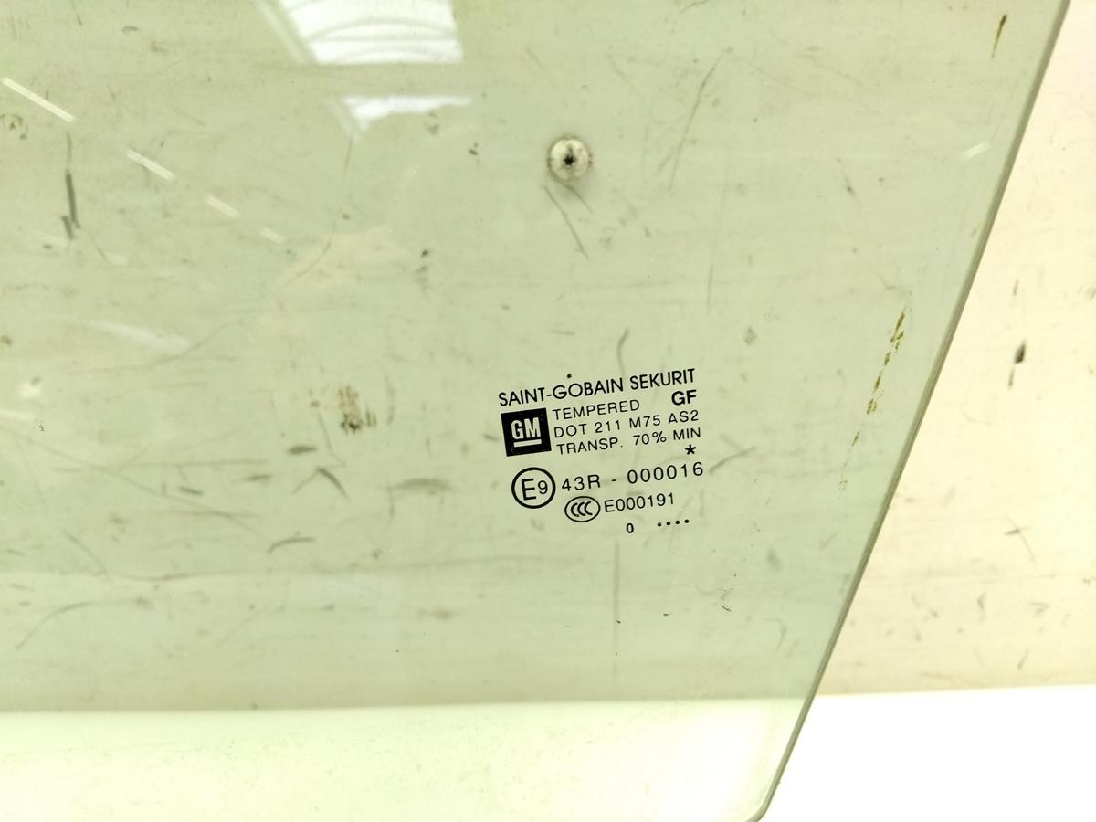 Opel Meriva B original T&uuml;rscheibe vorn links gr&uuml;ncolor BJ2010