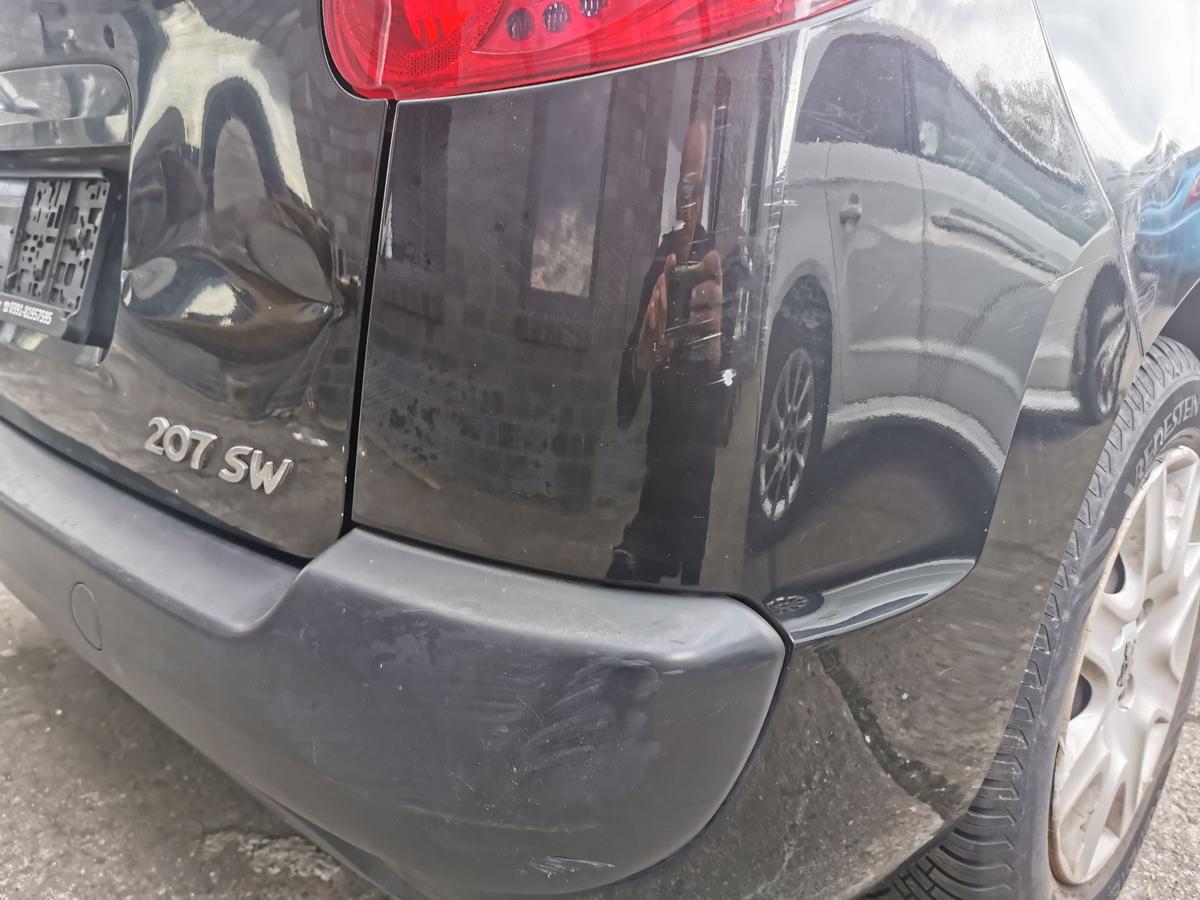 Peugeot 207SW Stossstange Stossfänger Bumper hinten EXL Obsidianschwarz