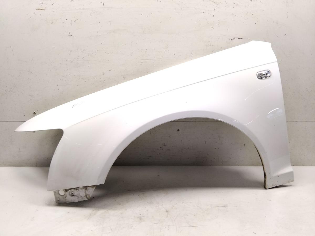 Audi A6 4F original Kotfl&uuml;gel vorn links Alu ibisweiss LY9C Bj.2008