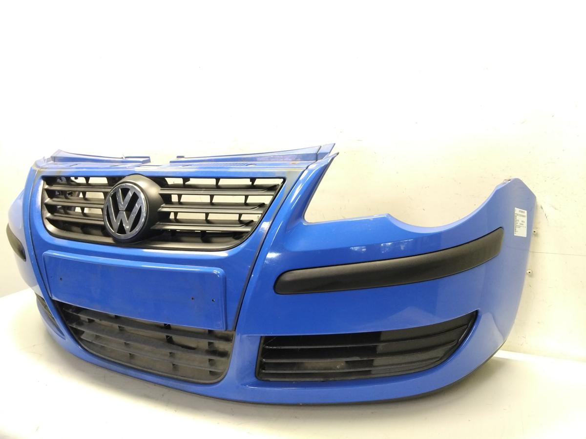VW Polo 9N3 original Sto&szlig;stange Sto&szlig;f&auml;nger vorn LA5F Summerblue BJ2008