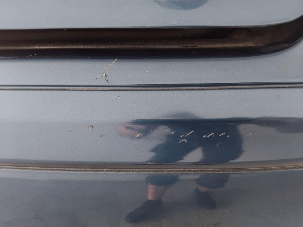 Audi A3 8P 3-t&uuml;rig orig Sto&szlig;stange Stossf&auml;nger hinten BJ2006 LZ5C Mauritiusblau
