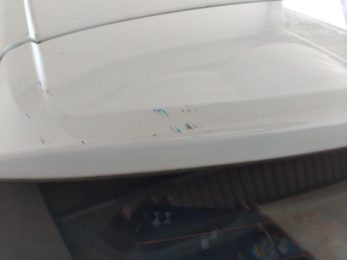 Skoda Fabia 3 III NJ Heckklappe LF9F Laser White mit Scheibe Steilheck BJ2014