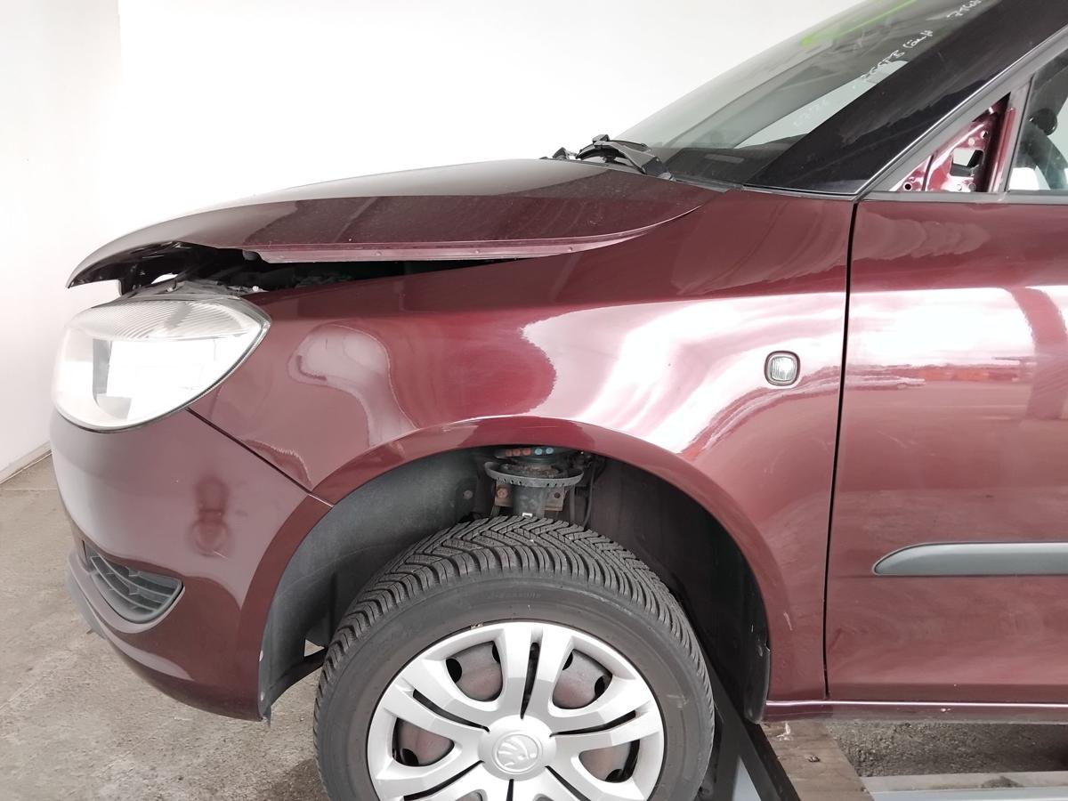 Skoda Fabia 2 5J original Kotfl&uuml;gel vorn links LF3X Rosso Brunello BJ2013
