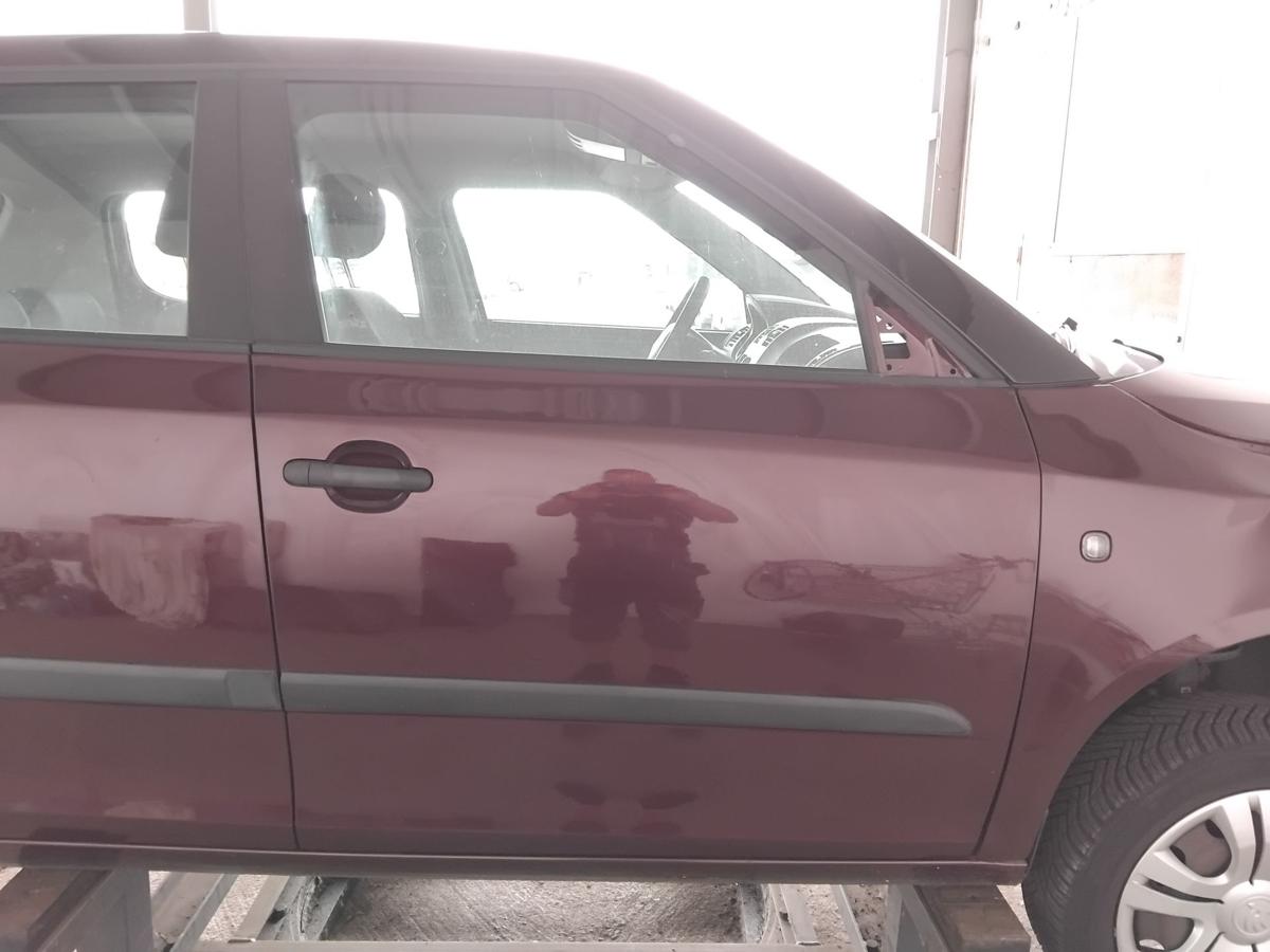 Skoda Fabia 2 5J T&uuml;r vorn rechts Beifahrert&uuml;r LF3X Rosso Brunello BJ2013