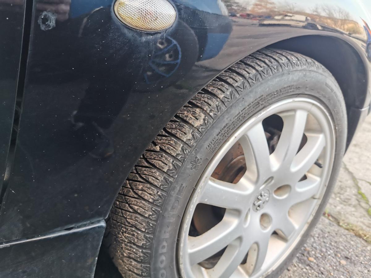 Peugeot 206 CC Kotflügel Fender Seitenwand vorn rechts EXY Onyxschwarz