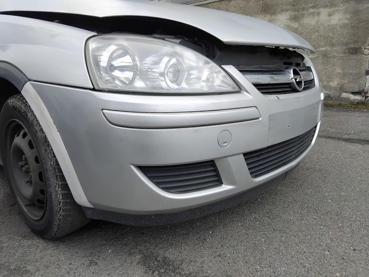 Opel Corsa C orig Sto&szlig;stange Sto&szlig;f&auml;nger vorn starsilber III Z157 Facelift BJ2006