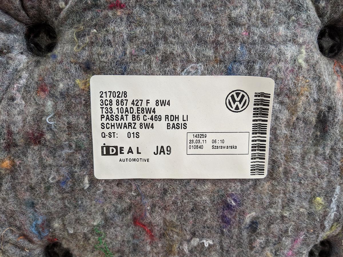 Verkleidung links Kofferraum Innenverkleidung Seitenteil VW Passat CC