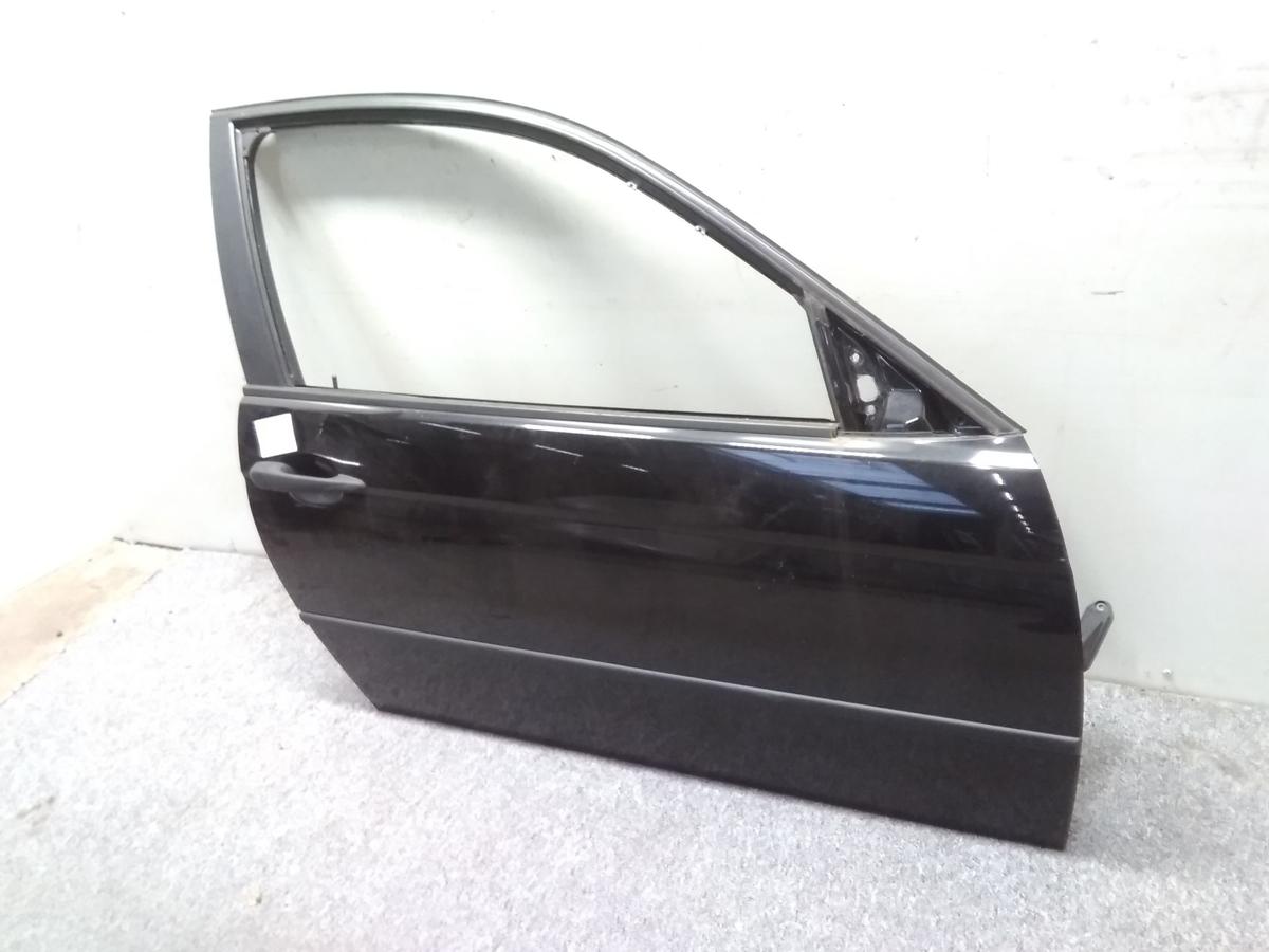 BMW 3er E46 Compact T&uuml;r vorn rechts Beifahrert&uuml;r schwarzmetallic 475 Bj.2001