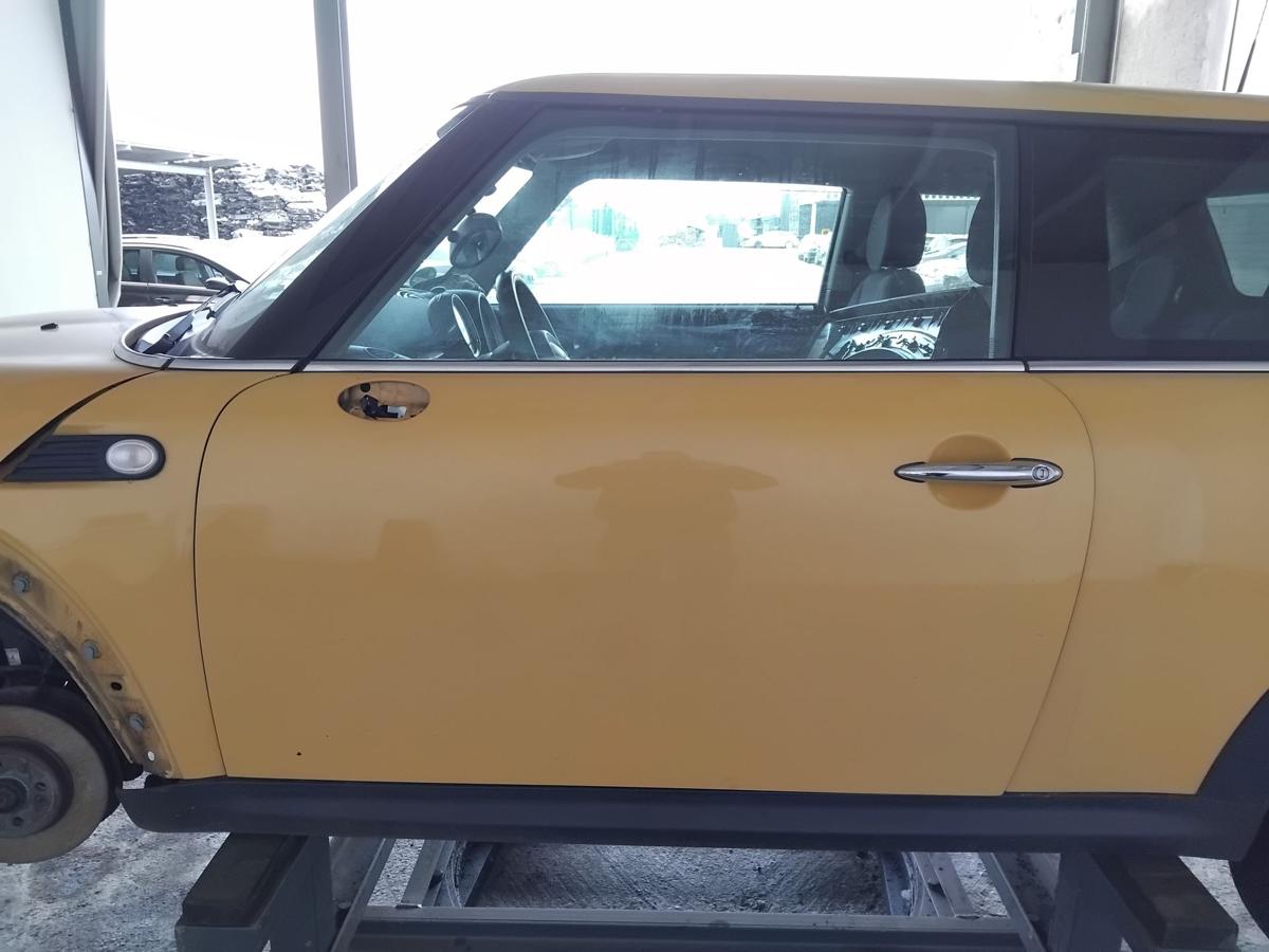 Mini II R56 One T&uuml;r vorn links Fahrert&uuml;r A58 Mellow Yellow BJ2008 3-t&uuml;rig