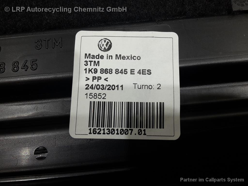 VW Golf 6 (VI) Variant 1K Laderaumabdeckung Kofferboden 1K9868845E schwarz