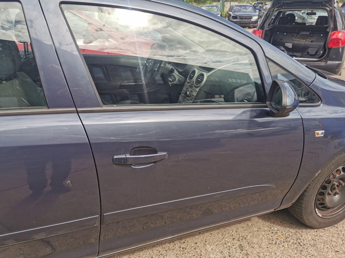 Opel Corsa D Beifahrertür Tür Autotür Rohbau vorn rechts 5 trg Z168 Metroblau Pe