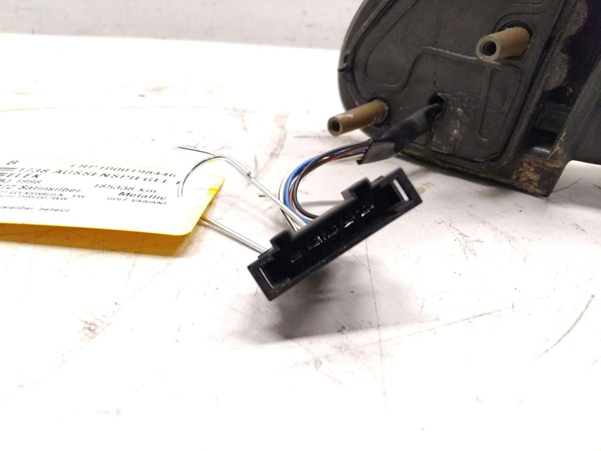 VW Golf 3 1H original Au&szlig;enspiegel rechts Satinsilber elektrisch beheizt BJ1998