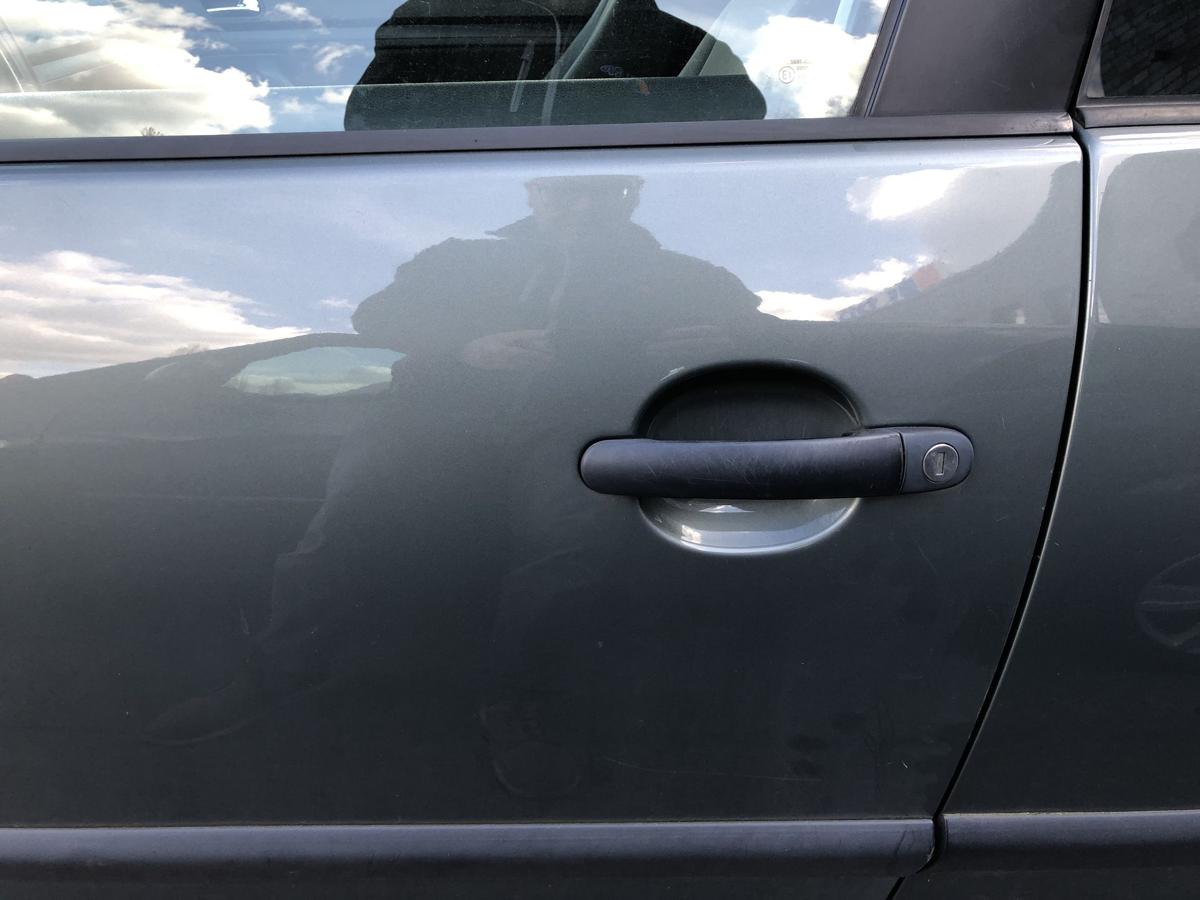 VW Golf 5 V 1K T&uuml;r vorn links Fahrert&uuml;r nur f&uuml;r 3 t&uuml;rer LA6Q Sagegreen Dellen