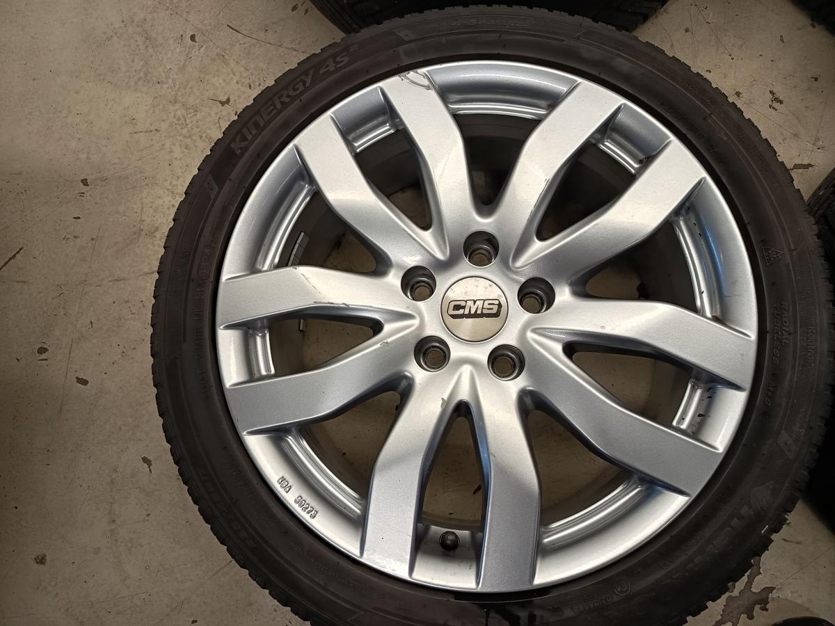 VW Golf VI Alufelgensatz CMS 7,5x17 ET47 mit Allwetterreifen DOT 2624