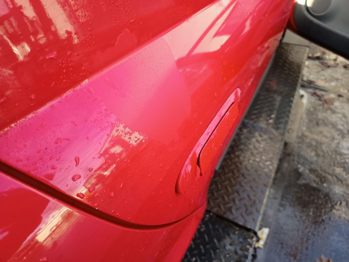 Toyota Yaris XP10 original T&uuml;r hinten rechts Fond 3P0 Vulkanrot Bj 2001