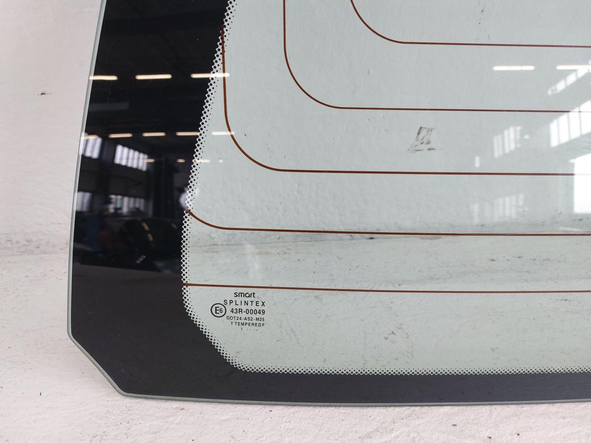 Smart 450 City Coupe Heckscheibe Scheibe hinten Heckklappe Oberteil OEM