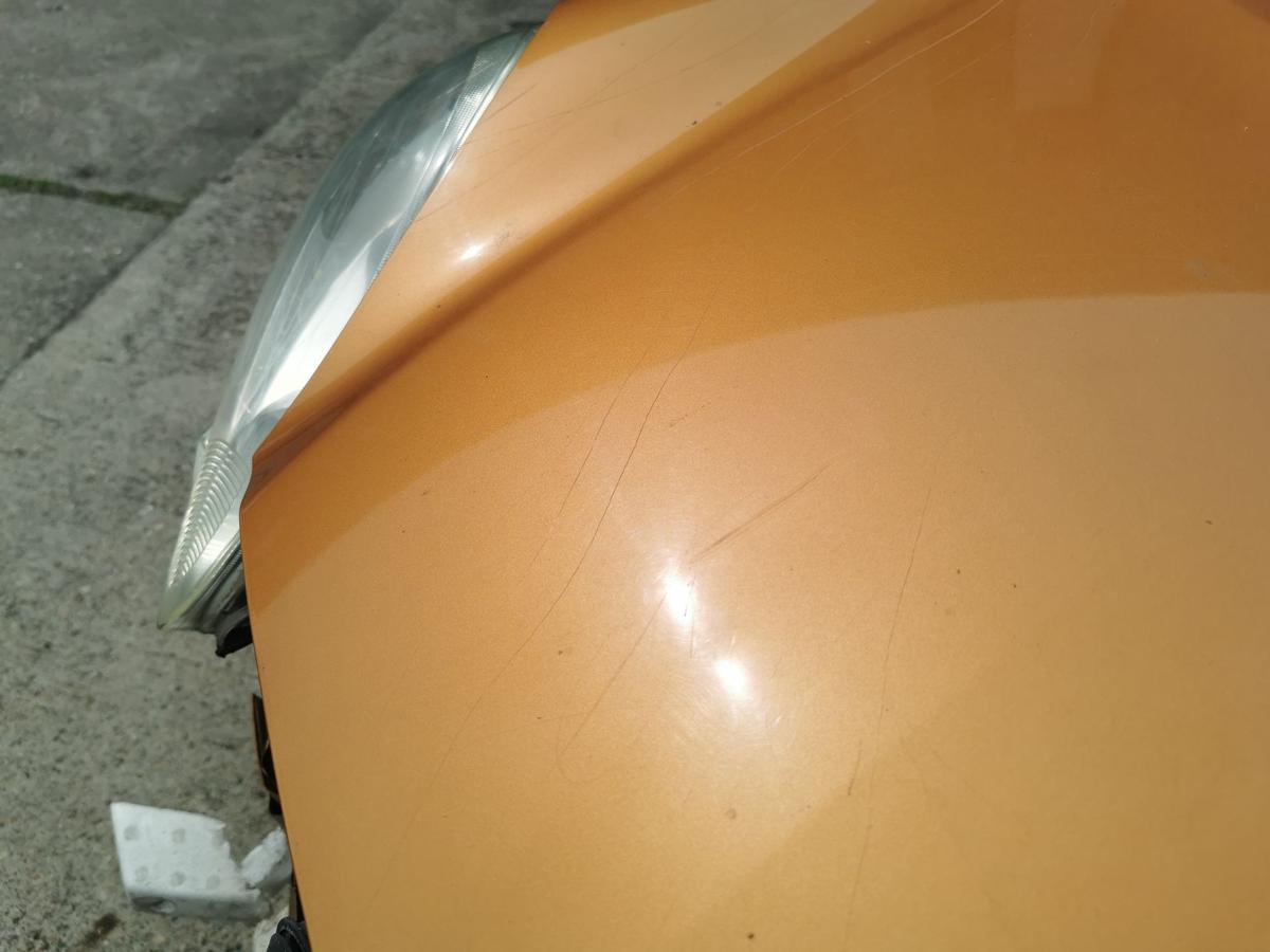 Nissan Micra K13 Motorhaube Haube Klappe Bonnet vorn A55 Orange Perl Kratzer