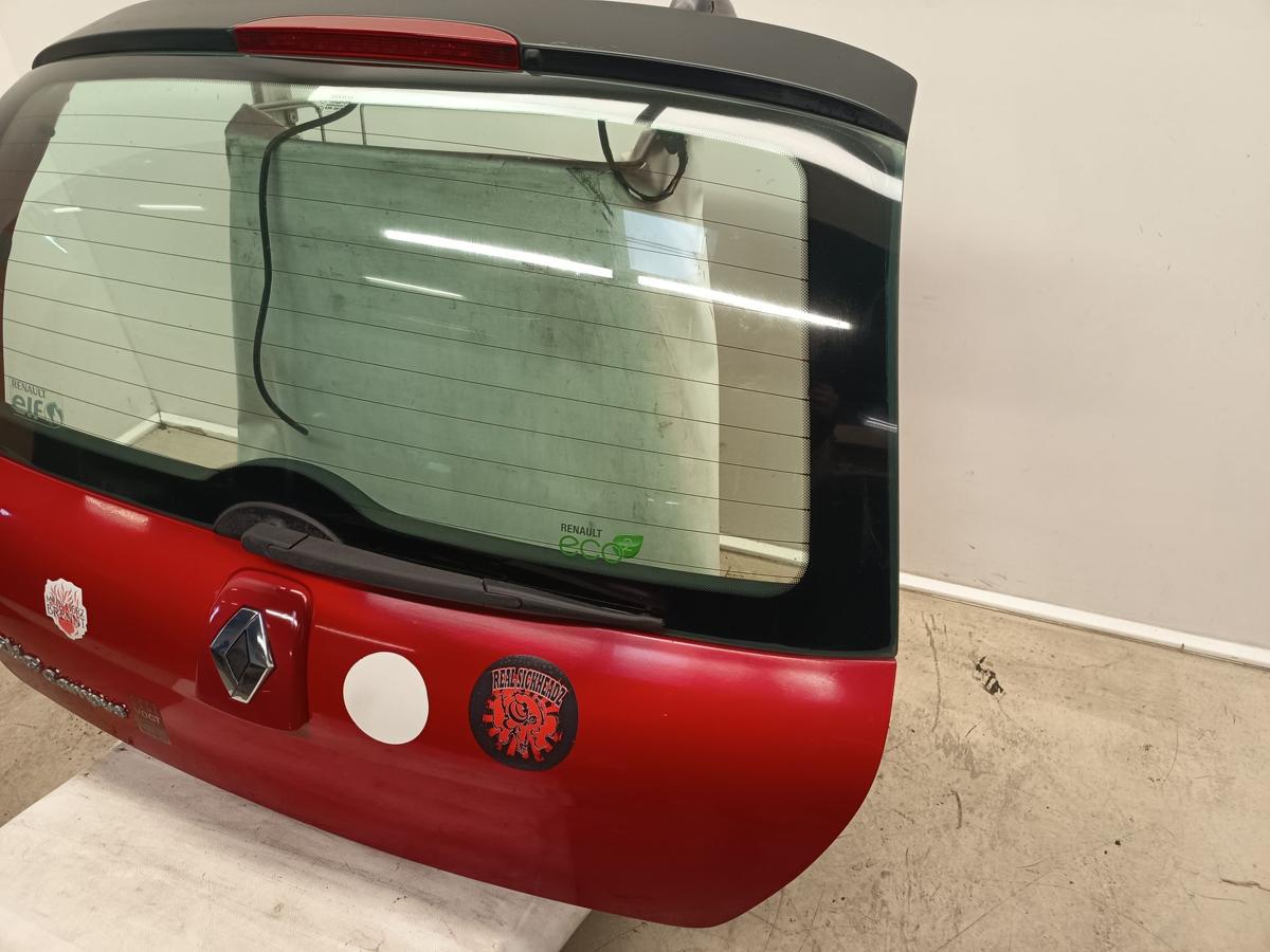 Renault Clio II Campus bis 2012 original Heckklappe mit Scheibe OV727 RED BRISK