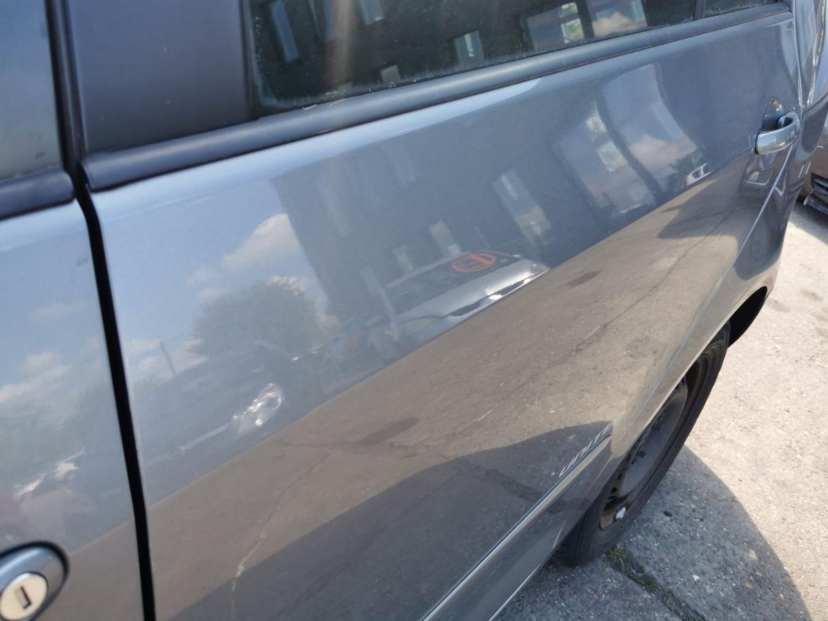 VW Golf Plus 5M Tür Autotür Rohbautür Fondtür hinten links LA7T United Grey Met