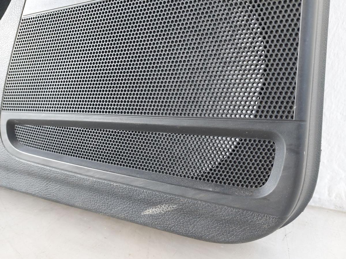 VW Passat 3C B7 Variant T&uuml;reverkleidung vorn links Leder schwarz T&uuml;rpappe