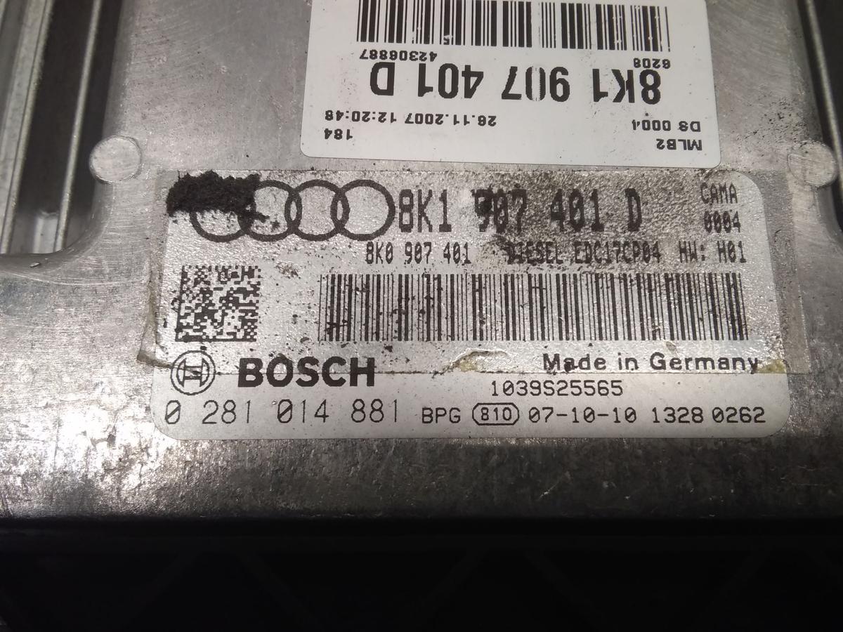 Audi A5 8T Motorsteuerger&auml;t 2.7TDI 140kw CAMA Multitronic 8K1907401D Bj.2007