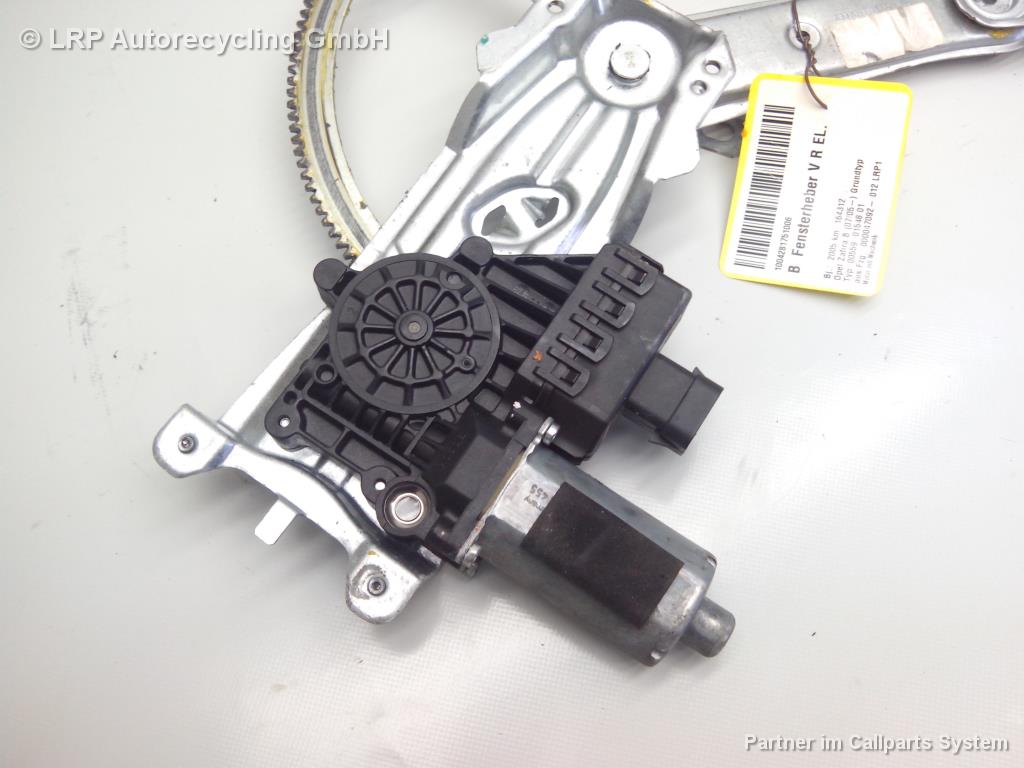 Opel Zafira B BJ2005 elektrischer Fensterheber T&uuml;r vorn rechts 13132221 Brose 2912000316