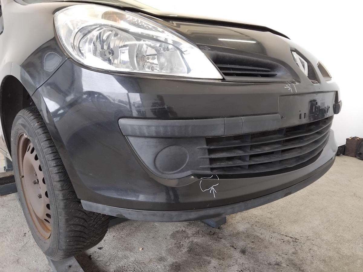 Renault Clio 3 original Sto&szlig;stange Sto&szlig;f&auml;nger vorn besch&auml;digt BJ2008 NV676 Noir Nacre