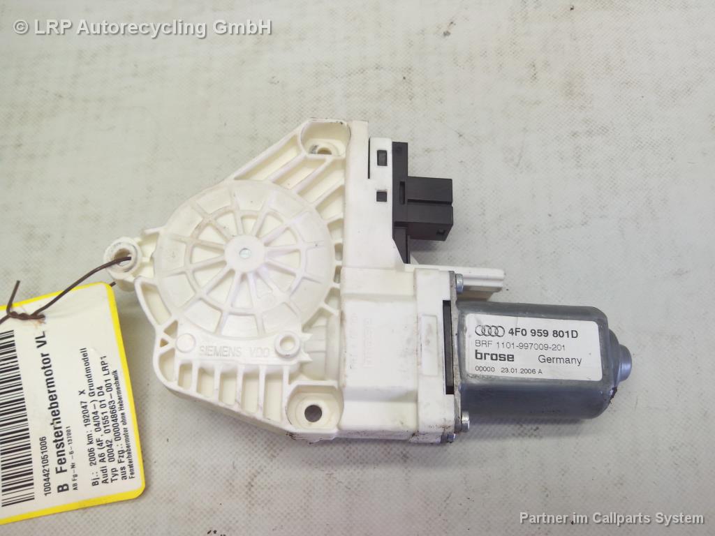 Audi A6 C6 Avant 4F5 Fensterhebermotor vorn links 4F0959801D BROSE BJ2006