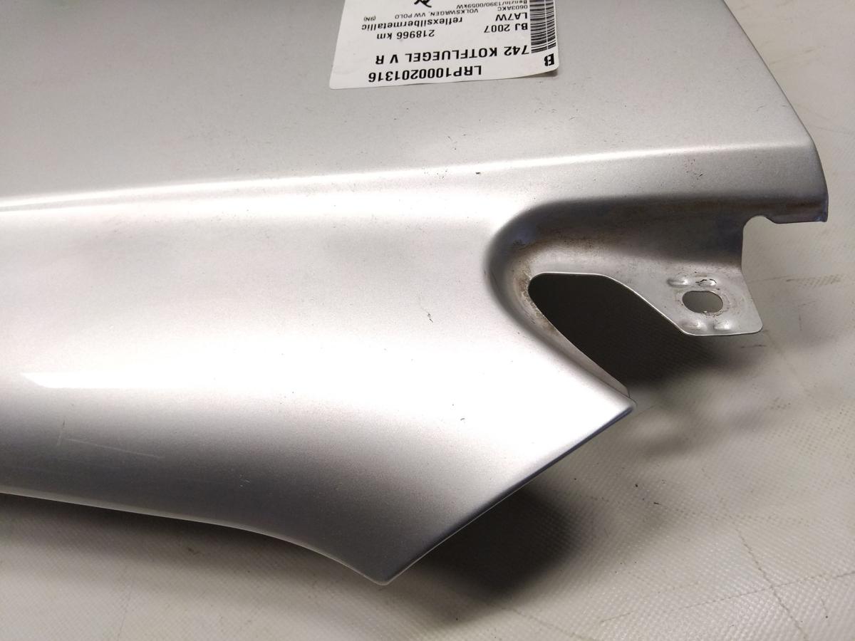 VW Polo 9N3 original Kotfl&uuml;gel vorn rechts LA7W reflexsilbermetallic BJ2007