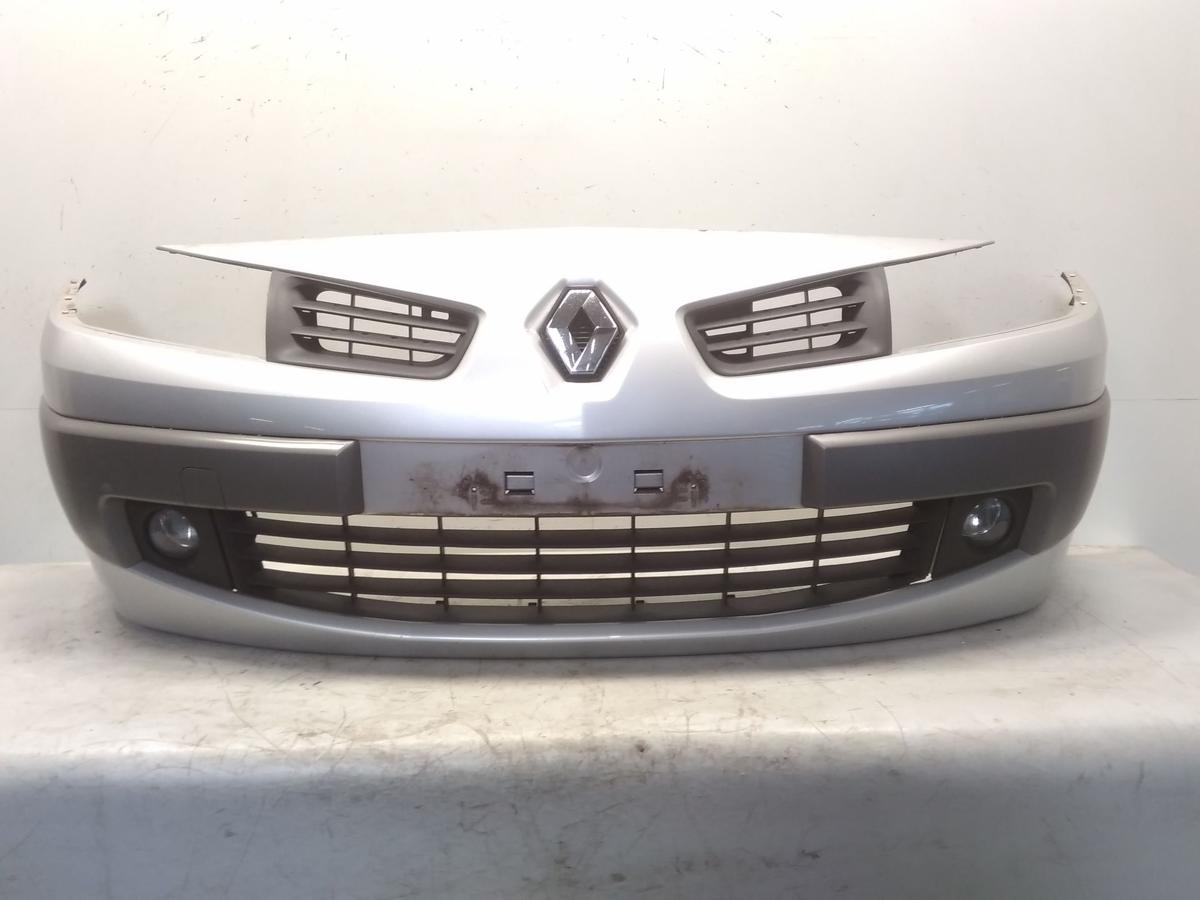 Renault Megane II Facelift orig Sto&szlig;f&auml;nger Sto&szlig;stange vorn silber TED69 BJ2006