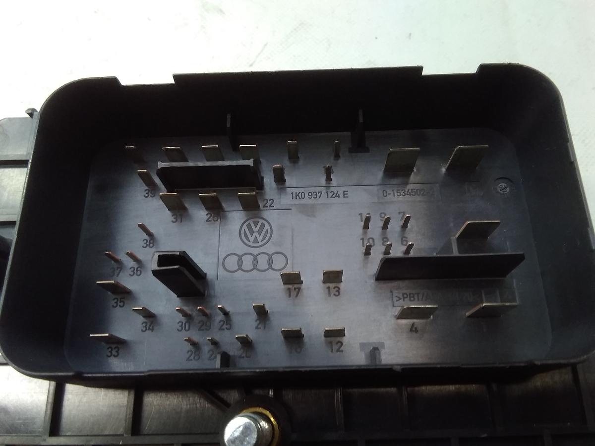 Audi A3 8P Zentralelektrik Sicherungskasten 1K0937124E TYCO ELECTRONICS BJ2003